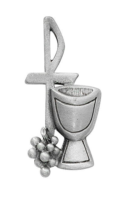 Blessed Sacrament Lapel Pin with Communion Shepherds Cross made of Pewter measures 1 and 1 half inches MAD98 Blessed Sacrament Lapel Pin with Communion Shepherds Cross made of Pewter measures 1 and 1 half inches MAD98