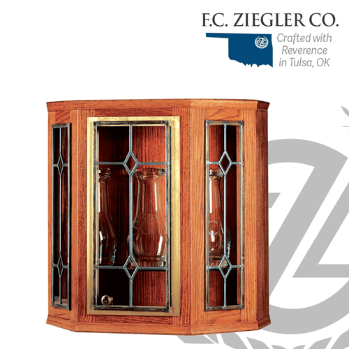 Ambry Case Lead Glass Style 7177 Ziegler 