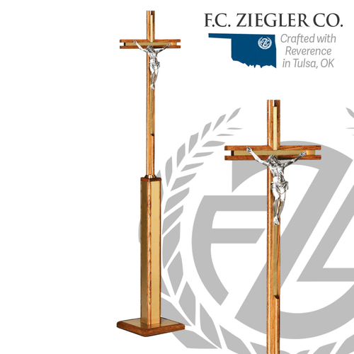 Processional Cross w/ Stand Style 3729 Ziegler Processional Cross w/ Stand Style 3729 Ziegler