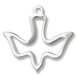 Sterling Silver Confirmation Dove - 18" Chain