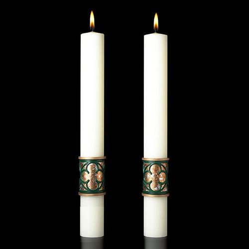 Christus Rex Eximious Complementing Altar Candles CC79982 Christus Rex Eximious Complementing Altar Candles CC79982