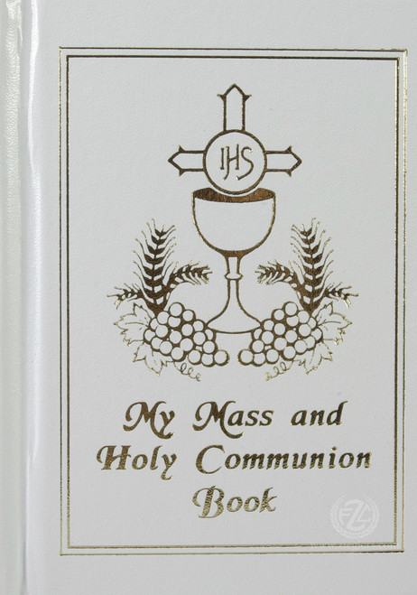 First Communion Set includes Mass Book measuring 5 and 3 quarters by 3 and 3 quarters inches Rosary Beads scapular and pin DV650005 First Communion Set includes Mass Book measuring 5 and 3 quarters by 3 and 3 quarters inches Rosary Beads scapular and pin DV650005