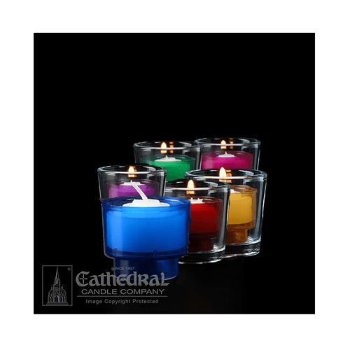 4 Hour ez-Lites Votives 6 Colors Plastic CC88344-6