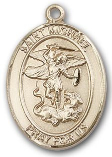 14K Gold Filled Oval Medal-Size Small 
