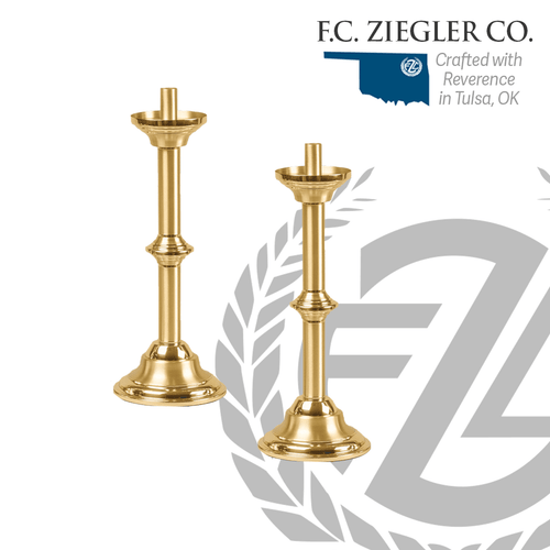 Altar Candlestick Sold in Pairs Size 15" inch Style 193315  Altar Candlestick Sold in Pairs Size 15" inch Style 193315