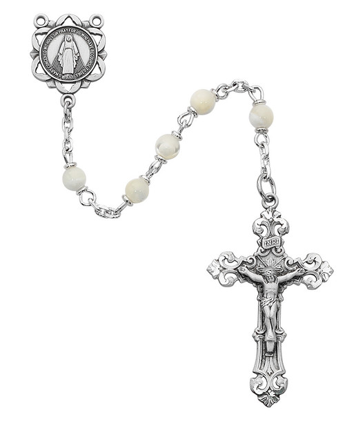 5-millimeter-mother-of-pearl-rosary-beads-with-our-lady-of-grace-centerpiece-set-measures-19-and-1-half-inches-MA783DF 5-millimeter-mother-of-pearl-rosary-beads-with-our-lady-of-grace-centerpiece-set-measures-19-and-1-half-inches-MA783DF