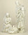 3 Piece Traditional Nativity Set of Holy Family in White resin tallest piece stands 38 inches high RO39520