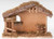 Nativity Stable made of Wood with Moss accents and arched Window measures 10 and 1 half by 13 inches RO54628 Nativity Stable made of Wood with Moss accents and arched Window measures 10 and 1 half by 13 inches RO54628