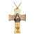 Corded Cross Necklace with Eucharistic Symbols 