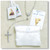 First Communion Rosary Set Includes rosary with Crystal Beads and White satin Case and Blessed Sacrament Pin and brown Scapular HI6032 First Communion Rosary Set Includes rosary with Crystal Beads and White satin Case and Blessed Sacrament Pin and brown Scapular HI6032