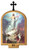 Stations Of The Cross Set of 14 Lithographs On Wood arches with Roman Numeral Labels measures 13 and 3 quarters by 20 inches Made In Italy LAL486 Stations Of The Cross Set of 14 Lithographs On Wood arches with Roman Numeral Labels measures 13 and 3 quarters by 20 inches Made In Italy LAL486
