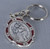 Saint Christopher Key Ring | Red Enamel Accent | Metal | 2" | Italy| PC207OX21 Saint Christopher Key Ring | Red Enamel Accent | Metal | 2" | Italy| PC207OX21