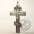 russian orthodox style silver oxidized metal Crucifix with jump ring measures 2 and 1 half inches high from italy rs5008ox russian orthodox style silver oxidized metal Crucifix with jump ring measures 2 and 1 half inches high from italy rs5008ox