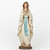 our lady of lourdes Statue with rose at feet and rosary beads in hands made of resin stands 13 and 1 half inches tall ro65854
