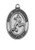 1 and 1 eighth inch sterling silver saint christopher medal with boy soccer player on 24 inch rhodium plated chain made in u s a MAL675SR 1 and 1 eighth inch sterling silver saint christopher medal with boy soccer player on 24 inch rhodium plated chain made in u s a MAL675SR