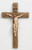 Wall Crucifix Textured Brown Wood Look Finish with Painted Corpus measures 8 inches by 5 inches made of Resin RO40105 Wall Crucifix Textured Brown Wood Look Finish with Painted Corpus measures 8 inches by 5 inches made of Resin RO40105