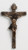 Wall Crucifix Bronze Finish Wood Look measures 9 and 1 half inches by 5 and 1 half inches RO40110 Wall Crucifix Bronze Finish Wood Look measures 9 and 1 half inches by 5 and 1 half inches RO40110