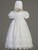 6 Month - Baptismal Gown in Embroidered Organza with Hat