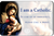 Catholic ID Card front reads I am a Catholic In case of an emergency please call a priest back has act of contrition measures 3 and 1 half by 2 inches ID