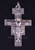 san damiano Crucifix pendant only made of oxidized metal measures 1 and 1 half inches g252