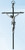 contemporary Wall Crucifix Black Cross with Silver Corpus measures 9 and 3 quarters inches made in Italy COC88025CF