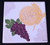 Wall Plaque | Tile Style | Wheat and Grapes with I.H.S Design
