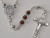 Saint benedict Rosary Beads with 6 millimeter wood beads and metal centerpiece and Crucifix rl640na Saint benedict Rosary Beads with 6 millimeter wood beads and metal centerpiece and Crucifix rl640na