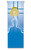 blue baptism banner has rod pocket and weighted hem measures 40 by 118 inches from slabbinck of belgium SL7121 blue baptism banner has rod pocket and weighted hem measures 40 by 118 inches from slabbinck of belgium SL7121