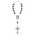 St Christopher February Birthstone Auto Rosary with Amethyst Beads