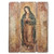 Our Lady of Guadalupe Decorative Wooden Plaque on three medium density fiberboard panels with vintage style accents measures 17 by 13 inches ro66421