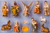 12 Piece Traditional Nativity Miniature Set includes Jesus Mary Joseph 1 Shepherd 3 Kings 1 Angel 1 Ox 1 Donkey 1 Lamb & Manger Infant Jesus is Separate From Manger Pieces Stand Approximately 2 inches tall RO30191