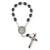 Saint Benedict One Decade Rosary with Black Beads & Crucifix