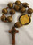 Saint Benedict One Decade Rosary with Wood Beads Front 