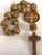 St Benedict Medal and Crucifix One Decade Rosary Large Wooden Beads RI26812 St Benedict Medal and Crucifix One Decade Rosary Large Wooden Beads RI26812