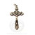 Metal pendant Crucifix with flared Cross made of metal measures 1 and 3 quarter inches high 16629 Metal pendant Crucifix with flared Cross made of metal measures 1 and 3 quarter inches high 16629