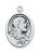 Sacred Heart of Jesus and Our Lady of Mount Carmel Scapular Medal made of sterling silver measures 3 quarters inches with 20 rhodium plated Chain Sterling Silver L1914SC Sacred Heart of Jesus and Our Lady of Mount Carmel Scapular Medal made of sterling silver measures 3 quarters inches with 20 rhodium plated Chain Sterling Silver L1914SC