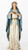 Immaculate Heart of Mary Statue painted white and blue with gold accents stands 17 and 1 quarter inches made of resin ro68238