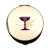 Communion Chalice and Wheat Brass Pyx Lid Detail 