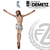 Agonizing Christ Corpus in fiberglass or carved Linden Wood choose from 24 36 or 60 inches and color natural bronze marble or stain finish crafted in Italy DM297