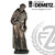 Saint Francis of Assisi holding dove Statue made of linden wood or fiberglass available in 24 40 60 or 72 inch heights with choice of natural bronze stain color or white marble finish crafted in italy DM398FR Saint Francis of Assisi holding dove Statue made of linden wood or fiberglass available in 24 40 60 or 72 inch heights with choice of natural bronze stain color or white marble finish crafted in italy DM398FR