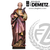 Saint Bartholemew the Apostle statue made of Fiberglass stands 36 inches in choice of color bronze or white marble finish Crafted In Italy 5008
