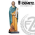 Saint Mark the Apostle statue in fiberglass or hand-carved linden wood with choice of 36 or 60 inch heights and natural stain color bronze or white marble finish Crafted In Italy DM60053A