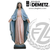 Welcoming Virgin Statue in fiberglass or hand-carved linden wood in choice of 36 48 60 or 72 inches high with choice of natural stain color bronze or white marble finish crafted In Italy DM64015