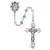 Multi Color Swarovski Crystal Rosary with Sterling Silver