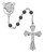 6 millimeter hematite rosary beads with pewter Crucifix and ecce homo centerpiece MAR279RF 6 millimeter hematite rosary beads with pewter Crucifix and ecce homo centerpiece MAR279RF