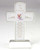 First Holy Communion standing cross with words of john 6 35 and image of blessed sacrament has silver polish finish and stands 6 inches tall 109201005 First Holy Communion standing cross with words of john 6 35 and image of blessed sacrament has silver polish finish and stands 6 inches tall 109201005