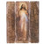 image of Divine Mercy in vintage style on 3 medium density fiberboard panels measures 26 inches high ro66267