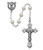 6 millimeter faux pearl rosary beads with sterling silver Crucifix and blessed mother centerpiece MAR274LF 6 millimeter faux pearl rosary beads with sterling silver Crucifix and blessed mother centerpiece MAR274LF