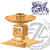 Altar Candlestick with 5 inch square base in choice of brass or bronze with satin or high polish finish made in u s a by pacific bronze PB408SCS