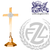 contemporary style altar cross with embellished base in choice of brass or bronze with high polish or satin finish choose from 4 sizes made in u s a by progressive bronze PB242108AC
